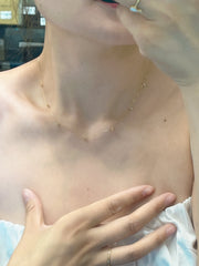 #RZ822，钻石项链满天星款 0.5ct  长45cm 抽拉扣