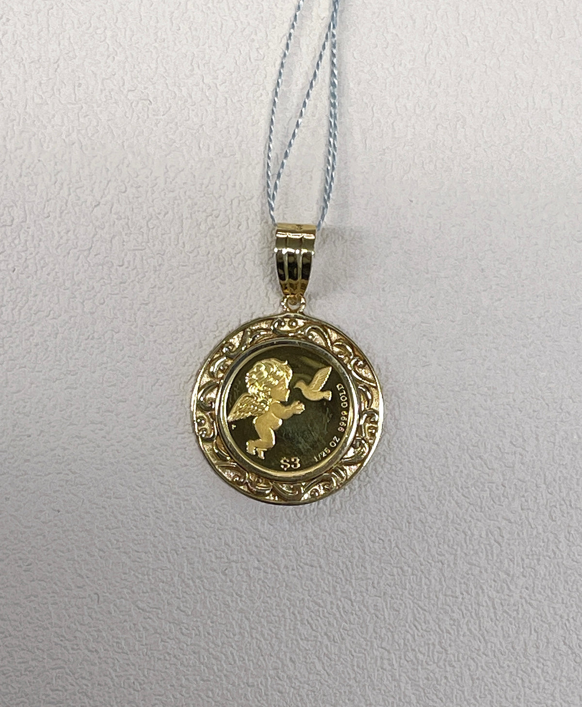 24K+18K Angel Gold Coin, Diameter:19mm, 2.86g
