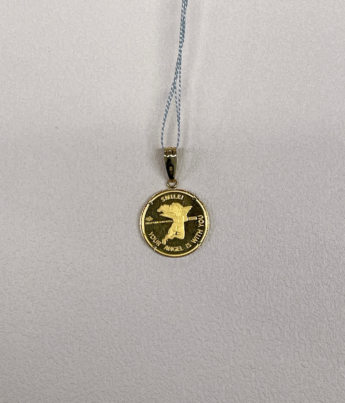 24K+18K Angle Gold Coin, Diameter: 14.4mm, 1.57g