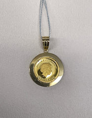 24K+18K Angel Gold Coin, Diameter:19mm, 2.86g