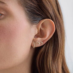 0.027 Carat Lab Grown Diamond Clarity Stud Earrings