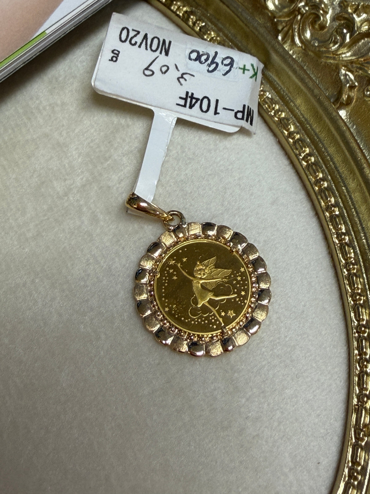 24K+18K Fairy Gold Coin，Diameter：19.5mm，3.09g