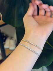 0.96 Carat Tennis Bracelet In 10K Yellow&White Gold