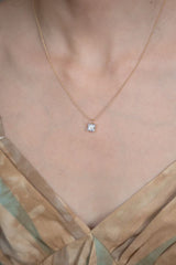 Square Diamond Necklace