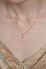 Square Diamond Necklace