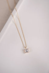 Square Diamond Necklace
