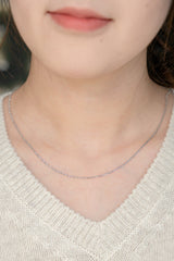 Shiny Plain Gold Necklace