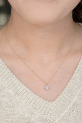 1.53 Carat Square Diamond Necklace