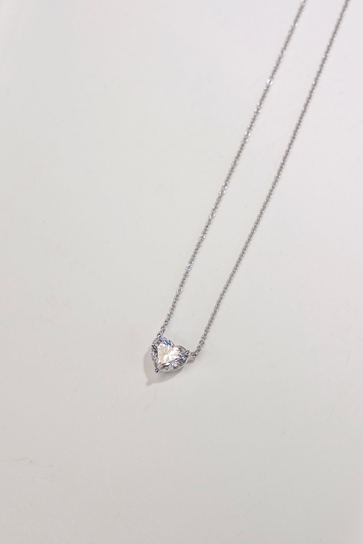 1 Carat Heart-shaped Lab Grown Diamond Necklace