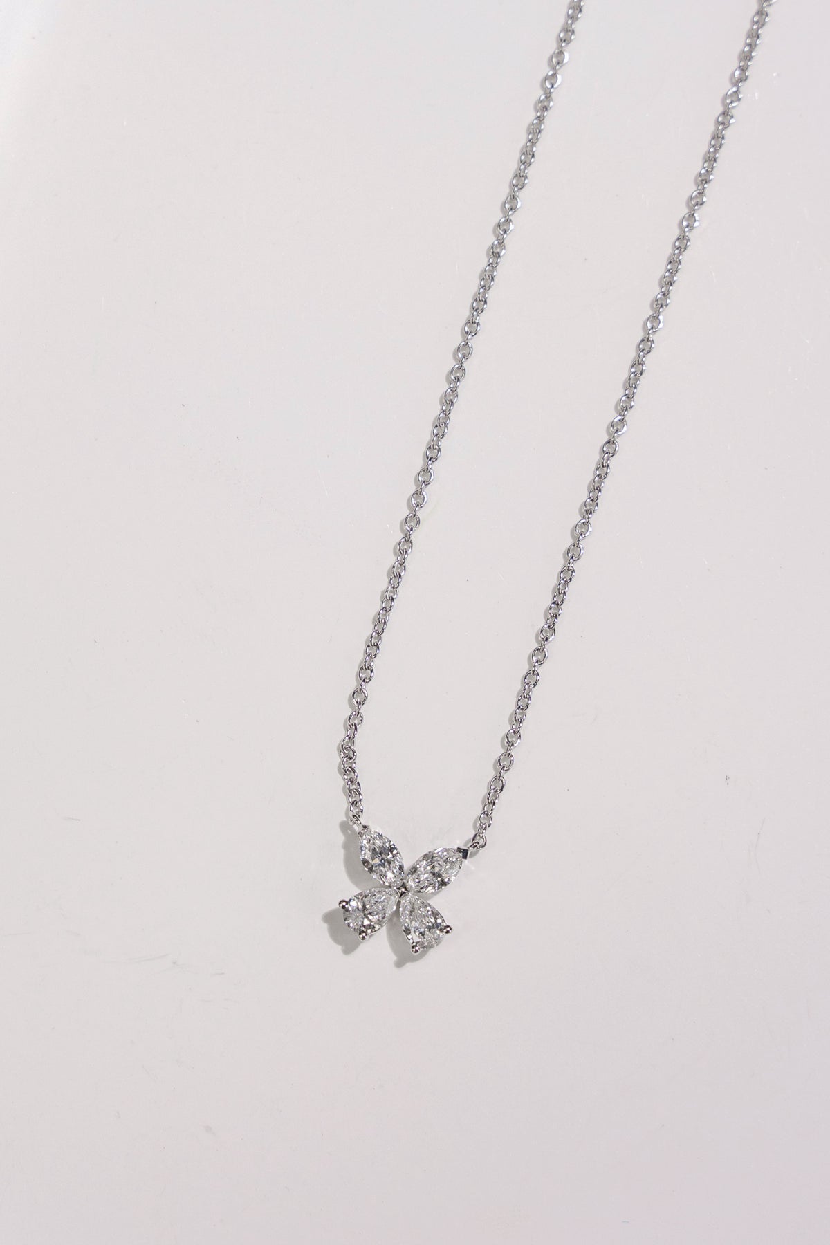 0.86 Carat Butterfly Lab Grown Diamond Necklace