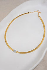 5mm Italy Gold Necklet In 18K Yellow Gold