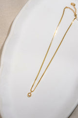 Snake Chain With Round Natural Diamond Necklace