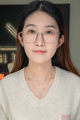 1.532 Carat Round Lab Grown Diamond Necklace In 18K Yellow Gold