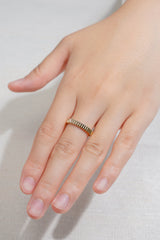 18K Yellow Gold Grosgrain Band Ring