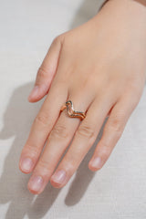 Two-tone Ring In 14K Pink&Yellow Gold