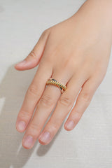 Double-band Ring In Sliver 925