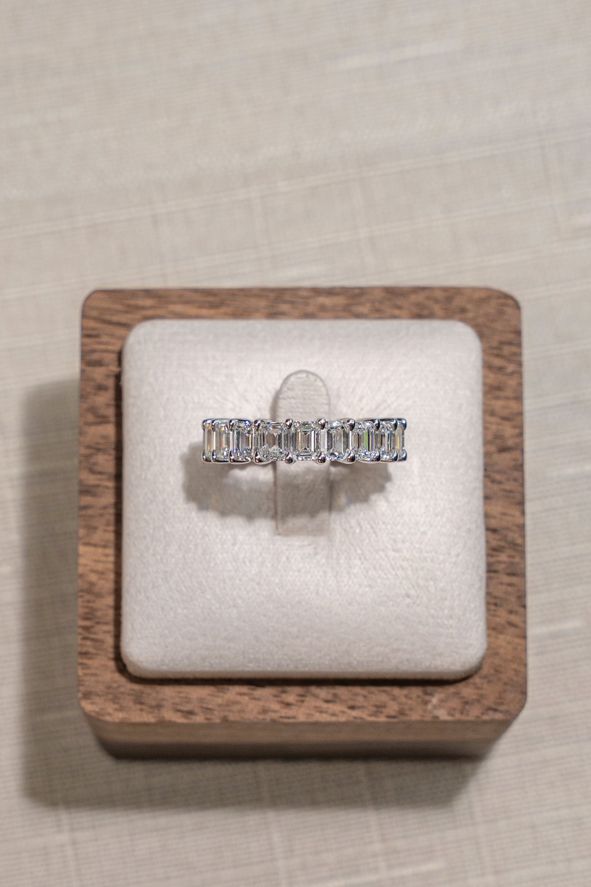 5 Carat Emerald Cut Lab Grown Diamond Ring