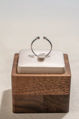 Natural Diamond Open Ring In 18K White Gold