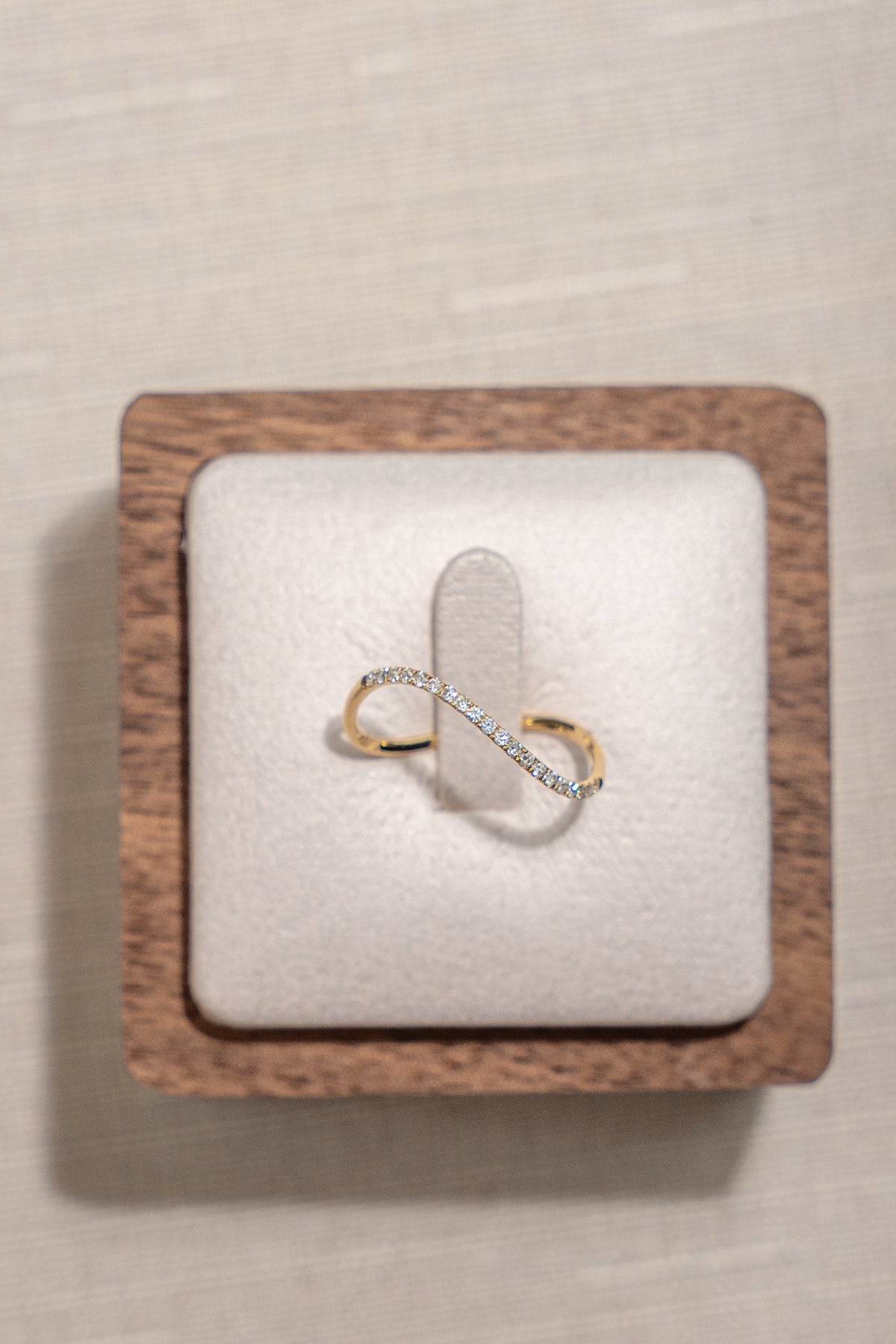 0.1 Carat Natural Diamond Ring In 18K Yellow Gold