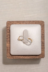 0.1 Carat Natural Diamond Ring In 18K Yellow Gold