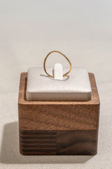 0.1 Carat Natural Diamond Ring In 18K Yellow Gold