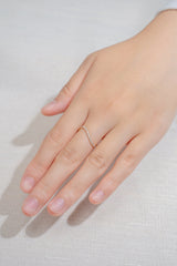 0.1 Carat Natural Diamond Ring In 18K Yellow Gold