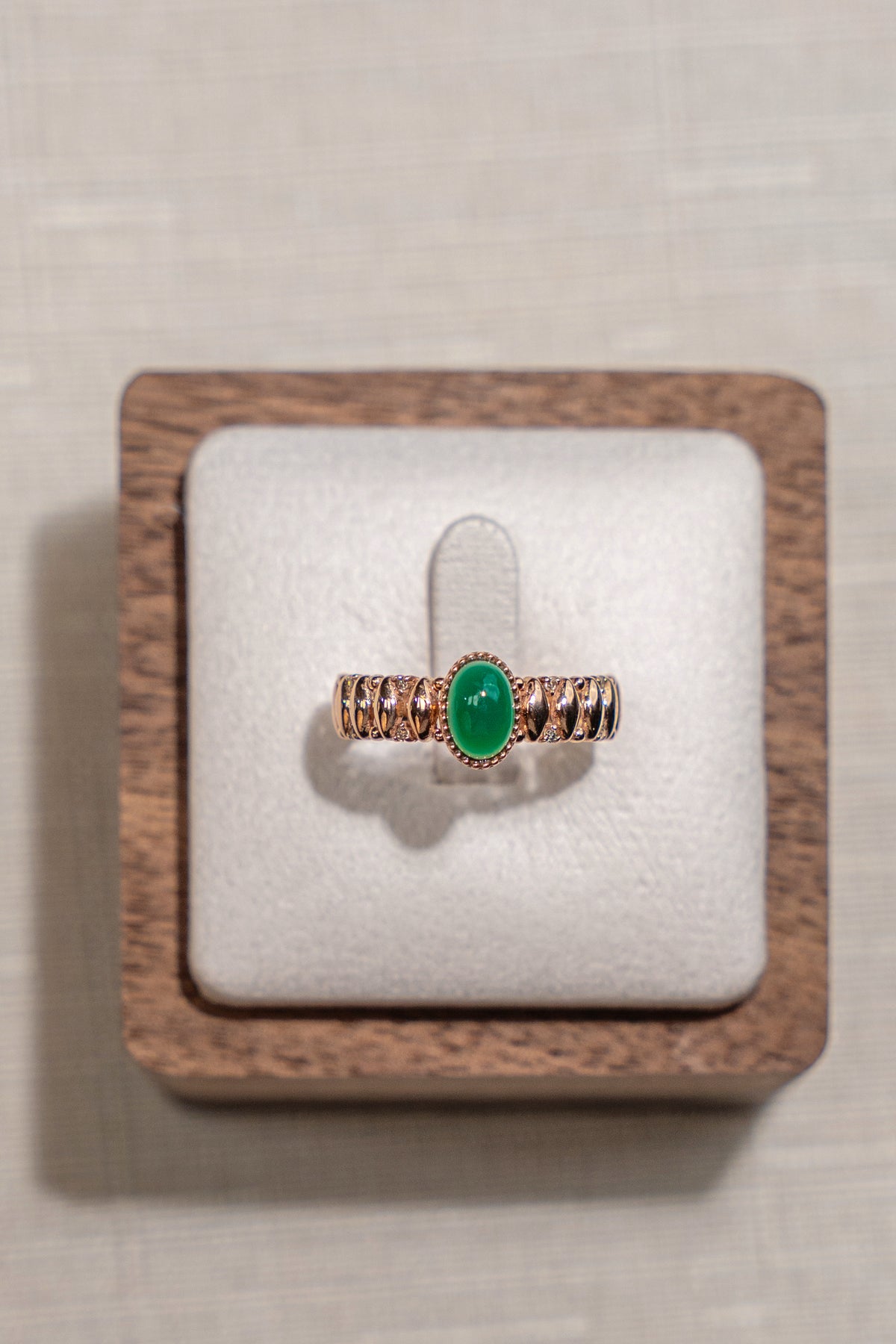 Garnet Ring In 14K Pink Gold