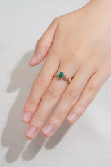 Garnet Ring In 14K Pink Gold