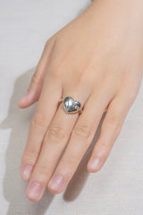 Heart Ring In Sliver 925