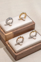 5+4+3mm Beads Spring Ring