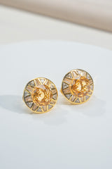 Citrine Stud Earrings