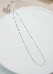 Needle Style Plain Gold Necklace