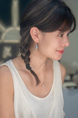 Mabe Pearl Hoop Curve Studs